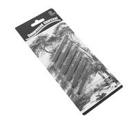 VICASKY Materiales de dibujo 6 barras de carboncillo comprimido cuadradas para pintura y dibujo, 2 suaves, 2 medias y 2 duras, flexibles y seguras, para artistas y sketching
