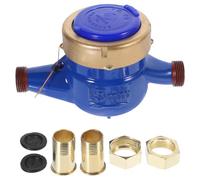 VICASKY Medidor de Agua Dn15 Tipo Rotor Metálico para Tuberías | Rotación Arbitraria del Contador, Temperatura 0-90 °c y Presión 1,0 Mpa, para Plomeros y Gestores Estilo Aleatorio