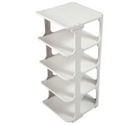 VICASKY Zapatero Multiusos Apilable de Plástico Blanco, Diseño Multicapa | Organizador para Guardar Zapatos, Gran Capacidad, Combinación Libre, Fácil Limpieza, Estilo Simple y Elegante
