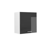 Vicco Armario Colgante R-Line, Antracita Alto Brillo, 60 cm | 1 Puerta · 1 Estante · Profundidad - 31 cm · ✓ Libremente combinable · ✓ Espacio de almacenamiento práctico