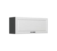 Vicco Armario Colgante R-Line, Blanco casa de Campo/Antracita 100 cm | Frente de MDF · 1 Estante · Profundidad - 31 cm · Libremente combinable · ✓ Espacio de almacenamiento práctico