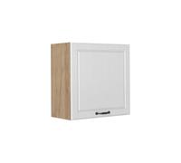 Vicco Armario Colgante R-Line, Blanco casa de Campo/Roble Dorado 60 cm | Frente de MDF · 1 Estante · Profundidad - 31 cm · Libremente combinable · ✓ Espacio de almacenamiento práctico