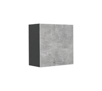 Vicco Armario Colgante R-Line, Hormigón/Antracita 60 cm | 1 Puerta · 1 Estante · Profundidad - 31 cm · ✓ Libremente combinable · ✓ Espacio de almacenamiento práctico