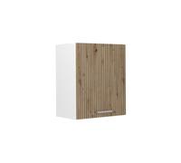 Vicco Armario Colgante R-Line, Roble Artesanal/Blanco 50 cm | 1 Puerta · 1 Estante · Profundidad - 31 cm · ✓ Libremente combinable · ✓ Espacio de almacenamiento práctico