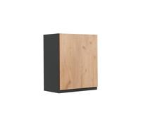 Vicco Armario Colgante R-Line, Roble Dorado/Antracita 50 cm | 1 Puerta · 1 Estante · Profundidad - 31 cm · ✓ Libremente combinable · ✓ Espacio de almacenamiento práctico
