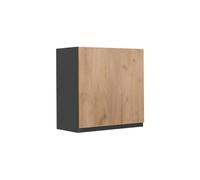 Vicco Armario Colgante R-Line, Roble Dorado/Antracita 60 cm | 1 Puerta · 1 Estante · Profundidad - 31 cm · ✓ Libremente combinable · ✓ Espacio de almacenamiento práctico