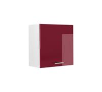 Vicco Armario Colgante R-Line, Rojo de Alto Brillo, 60 cm | 1 Puerta · 1 Estante · Profundidad - 31 cm · ✓ Libremente combinable · ✓ Espacio de almacenamiento práctico