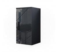 Vicco Armario de baño Irma, Antracita Alto Brillo, 30 x 59 cm | 1 Puerta · 2 compartimentos · Almacenamiento cerrado · Para artículos de baño · Almacenamiento organizado