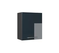 Vicco Armario de Pared Fame-Line, Azul Oscuro Alto Brillo, 60 cm | Frente de MDF · Cierre suave · Profundidad - 34,1 cm · Tiradores de metal · 1 Estante