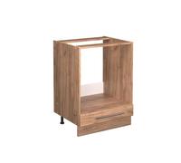 Vicco Armario para Horno Empotrado Fame-Line, Roble Dorado, 60 cm | ✓ Hueco para horno · Sin encimera · Patas regulables en altura · Tiradores de metal · Fácil integración ✓
