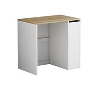 Vicco Armario para Lavadora Lavik, Blanco, 93.5 x 88.5 cm | 1 Puerta · 3 estantes · Para lavadoras de 60 cm · Espacio para detergente · Superficie de trabajo práctica