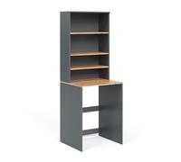 Vicco Armario para Lavadora Viktor, Antracita/Roble Dorado, 66 x 88.2 cm | 2 piezas con estante, apto para colocarse sobre lavadoras estándar