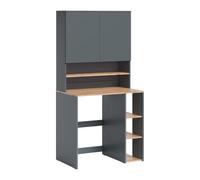 Vicco Armario para Lavadora Viktor Antracita/Roble Dorado 93.6x88.2 cm | 2 partes con estante