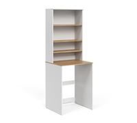 Vicco Armario para Lavadora Viktor, Blanco/Artesano, 66 x 88.2 cm | 2 partes con estante, apto para colocarse sobre lavadoras estándar