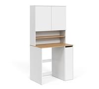 Vicco Armario para Lavadora Viktor, Blanco/Artesano, 93.6 x 88.2 cm | 2 partes con estante, apto para guardar detergente y toallas