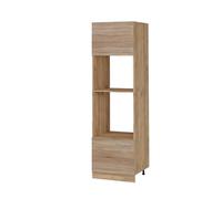 Vicco Armario para microondas R-Line, Sonoma, 60 cm | 2 Puertas · ✓ Hueco para horno · ✓ Nicho para microondas · Patas regulables en altura · ✓ Libremente combinable