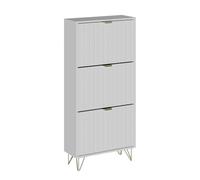 Vicco Armario para Zapatos Helge, Blanco, 60 x 128.5 cm