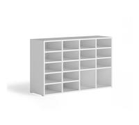 Armario para zapatos Vicco Lysander Blanco 104.2 x 65.5 cm con 18 compartimentos abiertos, Model 62569