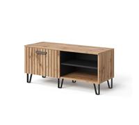 Vicco Banco para Zapatos Amber, Roble Wotan, 100 x 45 cm | para colocar libros, lámparas y objetos cotidianos
