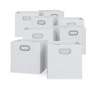 Vicco Caja plegable, Blanco, 30 x 30 cm