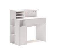 Vicco Escritorio, Blanco, 100 x 50 cm | con superficie abierta para materiales de trabajo