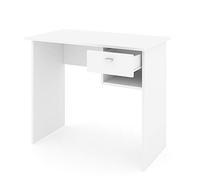 Vicco Escritorio Colin, Blanco, 90 x 50 cm | apto para puestos de trabajo con PC y soluciones de espacio reducido