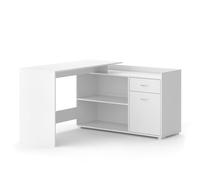 Vicco Escritorio esquinero Noira, Blanco, 135 x 77 cm