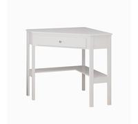 Vicco Escritorio esquinero Velto, Blanco, 75 x 71.6 cm | apto como espacio de trabajo para PC, portátil y documentos