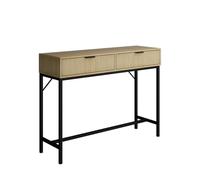 Vicco Escritorio Lennox, Roble, 100 x 30 cm | con 2 cajones, apto para usar como escritorio o mesa consola