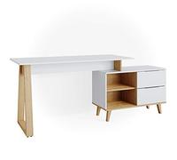 Vicco Escritorio Nautica, Blanco, 138 x 60 cm | con cajones XL, apto para puestos de trabajo con ordenador y uso en oficina en casa