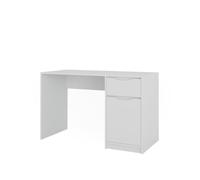 Vicco Escritorio Ruben, Blanco, 120 x 55 cm | con cajón, combinable con otros muebles de la serie Ruben