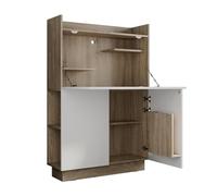Vicco Escritorio Secretario Alena, Sonoma, 85 x 27 cm | apto para trabajar ahorrando espacio y para un archivo organizado