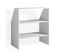 Vicco Estante para Techo Inclinado, Blanco, 90 x 100 cm | para almacenar cajas y libros bajo techos inclinados