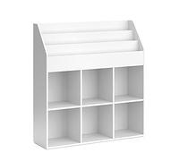Vicco Estantería Infantil Luigi, Blanco, 107.2 x 114.2 cm | combinable para almacenar juguetes y libros