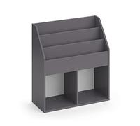 Vicco Librería Luigi, Gris, 72 x 79 cm | combinable para el almacenamiento de libros y juguetes