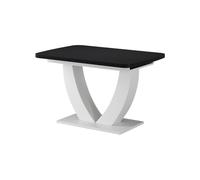 Vicco Mesa de Comedor Fenaro, Negro/Blanco, 120-160 x 80 cm
