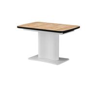 Vicco Mesa de Comedor Fenaro, Roble Dorado/Blanco, 120-160 x 80 cm