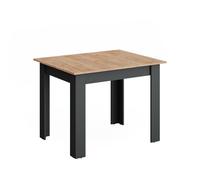 Vicco Mesa de Comedor Repose, Antracita/Roble Dorado, 100-140 x 80 cm | Extensible, para uso flexible como mesa de comedor o de trabajo