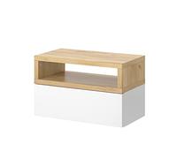 Vicco Mesa de Noche Urbano, Marrón, 45 x 28 cm | montable en pared para un uso que ahorra espacio en el dormitorio