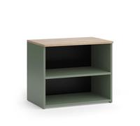 Vicco Mueble bajo para TV Wido, Verde, 60 x 50 cm | con 2 compartimentos, apto como base para televisor con pasacables