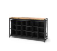 Vicco Mueble zapatero Fyrk, Roble rústico, 100 x 54.5 cm | para el almacenamiento abierto de zapatos y accesorios