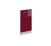 Vicco Panel Frontal del lavavajillas Fame-Line Rojo Burdeos Brillo 45 cm | Frente de MDF · Sin encimera · A juego con el frente de cocina · Libremente combinable · Fácil integración