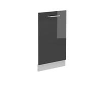 Vicco Panel Frontal del lavavajillas R-Line, Antracita Alto Brillo, 45 cm | Para lavavajillas totalmente integrado 45 cm · Sin encimera · A juego con el frente de cocina · Libremente combinable