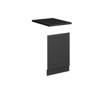 Vicco Panel Frontal Fame-Line, Antracita-Oro Landhaus/Antracita, 45 cm | Frente de MDF · Encimera incl. · A juego con el frente de cocina · Tiradores de metal · Fácil integración