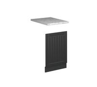 Vicco Panel Frontal Fame-Line, Gris Oscuro, 45 cm | Frente de MDF · Encimera incl. · A juego con el frente de cocina · Tiradores de metal · Fácil integración