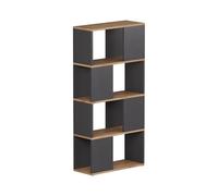 Vicco Separador de ambientes Eneos, Antracita/Roble Dorado, 60 x 124.5 cm | utilizable como estantería independiente para una división flexible de espacios