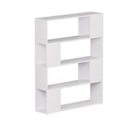 Vicco Separador de ambientes Eneos, Blanco, 100 x 124.5 cm | utilizable como estantería independiente para una división flexible de espacios