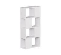 Vicco Separador de ambientes Eneos, Blanco, 60 x 124.5 cm | utilizable como estantería independiente para una división flexible de espacios