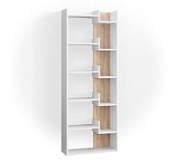 Vicco Separador de ambientes Fico, Sonoma, 61 x 160.2 cm | para separación de ambientes y almacenamiento con estructura de estantería abierta