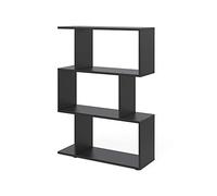 Vicco Separador de ambientes Levio, Negro, 70 x 97.4 cm | para una distribución flexible del espacio y uso por ambos lados